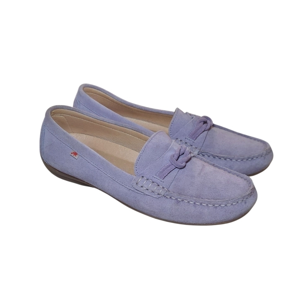 Fluchos Bruni Lavender Suede Slip-On Loafer - Picture 3 of 10